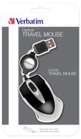 Verbatim Go Mini Optical Travel Mouse Black                49020 Mäuse PC -kabelgebunden-
