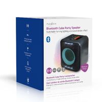 Nedis Bluetooth®-Party-Lautsprecher / Batterie 1 Betriebszeit Standardnutzung: 300 min / 150 W / Griff / Partylicht / Equalizer / Orange / Schwarz