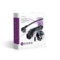 Nedis Tragbares Ladegerät für Elektrofahrzeuge / AT-N05V3V3-F 3G1.5 / 1380 / 2300 / 3680 W / 6.0 / 8.0 / 10.0 A / 13.0 / 16.0 A / 1 Phase / 5.00 m / Schwarz / Kartonverpackung