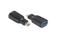Club 3D USB 3.1 Type C to USB 3.0 Adapter - USB Type C 3.1 - USB 3.0 - 0.043 m - Black