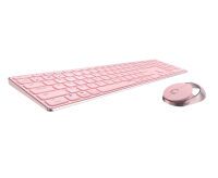 Rapoo 9850M Pink QWERTZ Kabelloses Multi-Mode-Deskset Tastaturen PC -kabellos-