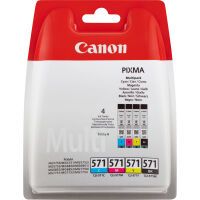 Canon CLI-571 BK/C/M/Y Ink Cartridge Multi Pack - 4 pc(s) - Multi pack