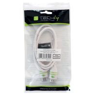 Techly HDMI High Speed mit Ethernet Kabel A/A/M/M 3m weiß (ICOC-HDMI-4-030WH)