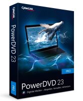CyberLink PowerDVD 23 Pro  Universelle Medienwiedergabe und -verwaltung  Lebenslange Lizenz  BOX  Windows 10/11 [Box]