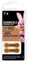 Duracell Hörgerätebatterie Hearing Aid EasyTab DA312 PR41 6 Stk