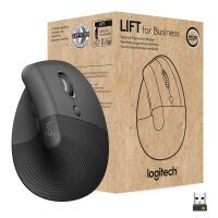 Logitech Wireless Mouse Lift right f.business Ergonomic bla (910-006494)