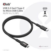Club 3D Club3D Kabel   USB 3.2 Typ C <> Micro USB 1m      St/St retail (CAC-1526)