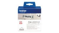 Brother White Continuous Film Tape - Black on white - DK - White - Direct thermal - Brother - Brother QL1050 - QL1060N - QL500 - QL500A - QL550 - QL560 - QL560VP - QL570 - QL580N - QL650TD - QL700,...