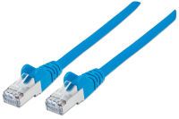 Intellinet Network Patch Cable - Cat6 - 30m - Blue - Copper - S/FTP - LSOH / LSZH - PVC - RJ45 - Gold Plated Contacts - Snagless - Booted - Polybag - 30 m - Cat6 - S/FTP (S-STP) - RJ-45 - RJ-45 - Blue