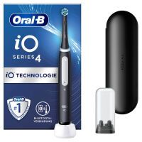 Oral-B iO 4 iO4 Elektrische Zahnbürste/Electric Toothbrush, Magnet-Technologie, 4 Putzmodi für Zahnpflege, Reiseetui, Designed by Braun, matt black