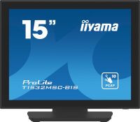 IIYAMA 38.0cm (15")   T1532MSC-B1S  4:3  M-Touch HDMI+DP TN retail (T1532MSC-B1S)