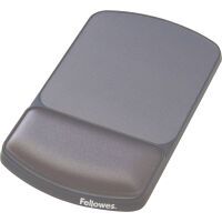 Fellowes Angle Adjustable Mouse Pad Wrist Support Premium Gel - Graphite - Monotone - Polyester - Wrist rest
