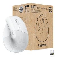 Logitech Wireless Mouse Lift right f.business Ergonomic whit retail (910-006496)