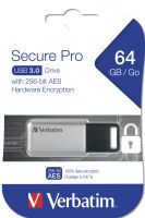 Verbatim Secure Data Pro    64GB USB 3.0 USB-Sticks