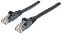 Intellinet Network Patch Cable - Cat6 - 0.5m - Black - CCA - U/UTP - PVC - RJ45 - Gold Plated Contacts - Snagless - Booted - Polybag - 0.5 m - Cat6 - U/UTP (UTP) - RJ-45 - RJ-45 - Black