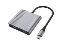 Conceptronic DONN13G 4-in-1 USB 3.2 Docking Datenverteiler/Umschalter