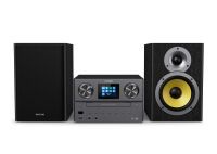 Philips TAM8905 Music System with Internet Radio - DAB+ - Bluetooth - CD - USB - and Spotify Connect - Home audio micro system - Black - 1 discs - Tray - 100 W - 13.3 cm (5.25")