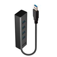 LINDY USB 3.0 Hub 4 Port ohne Netzteil (43324)