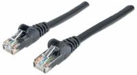 Intellinet Network Patch Cable - Cat6 - 2m - Black - CCA - U/UTP - PVC - RJ45 - Gold Plated Contacts - Snagless - Booted - Polybag - 2 m - Cat6 - U/UTP (UTP) - RJ-45 - RJ-45 - Black