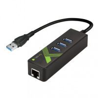 Techly USB 3.0 Adapter a. Gigabit Ethernet m. 3Port USB3.0 s (IDATA-USB-ETGIGA-3U2)