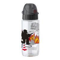 EMSA Trinkflasche Tritan Kids Fireman 0,5l transparent