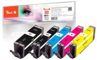Peach 320123 - Dye-based ink / Pigment-based ink - Black,Cyan,Magenta,Photo black,Yellow - Canon - Multi pack - Pixma IP 7200 Series - IP 8700 Series - IX 6800 Series - MG 5400 Series - MG 5500 Series - MG 5600... - 18 ml
