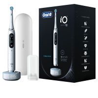 Oral-B iO 10 iO10 Elektrische Zahnbürste/Electric Toothbrush mit iOSense, Magnet-Technologie, 7 Putzmodi für Zahnpflege, 3D-Analyse, Farbdisplay & Lade-Reiseetui, Designed by Braun, stardust white 