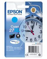 Epson Alarm clock Singlepack Cyan 27XL DURABrite Ultra Ink - High (XL) Yield - 10.4 ml - 1100 pages - 1 pc(s)