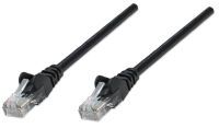 IC Intracom Network Patch Cable - Cat6 - 15m - Black - CCA - U/UTP - PVC - RJ45 - Gold Plated Contacts - Snagless - Booted - Polybag - 15 m - Cat6 - U/UTP (UTP) - RJ-45 - RJ-45 - Black