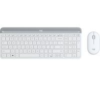 Logitech MK470 Slim Combo weiß Tastaturen PC -kabellos-