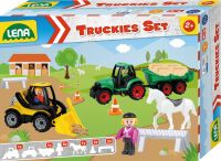 Lena, Bauernhof Set mit 2 Fahrzeugen & Zubehör, Truckies, 38x10x28cm, 01632