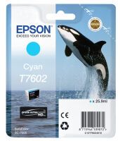 Epson Tintenpatrone cyan T 7602 Druckerpatronen