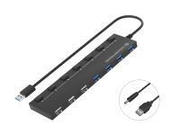 Conceptronic HUBBIES09B 7-Port-USB 3.0/2.0-Hub Datenverteiler/Umschalter