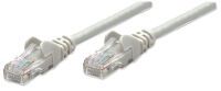 Intellinet Network Patch Cable - Cat5e - 0.5m - Grey - CCA - U/UTP - PVC - RJ45 - Gold Plated Contacts - Snagless - Booted - Polybag - 0.5 m - Cat5e - U/UTP (UTP) - RJ-45 - RJ-45 - Grey