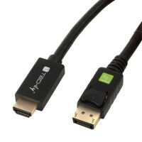 Techly DisplayPort 1.2 auf HDMI Kabel schwarz 1m (ICOC-DSP-H12-010)