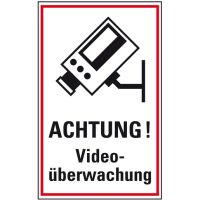 Hein Industrieschilder HINW.SCHILD ACHTUNG! VIDEO KST (13754 (200X300MM))