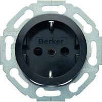 Berker SCHUKO M.KINDSCH.GLAS SCHWARZ (475501)