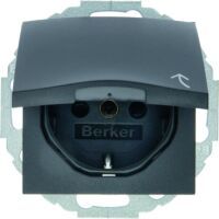 Berker 47441606 - Type F - Anthracite - Thermoplastic - IP20 - 250 V - 16 A