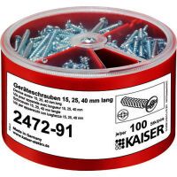 Kaiser Elektro 2472-91 Geräteschrauben-Box je 100 3.2x15/25/40