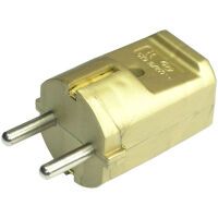 Kaiser Elektrotechnik SCHUKOSTECKER OHNE TÜLLE (Z519OT/GO       GOLD)