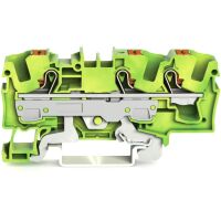 WAGO 3-Leiter- 2206-1307Schutzleiterklemme m.Druecker 6qmm