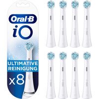 Oral-B iO Ultimative Reinigung Aufsteckbürsten für elektrische Zahnbürste, Briefkastenfähige Verpackung, 8 Stück