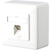 Metz Connect E-DAT C6A 1 PORT AP RAL 9010 (130C370002-I)