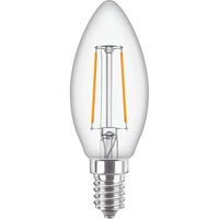 Philips PHIL CorePro LEDcandle 2-25W/827Kerze E14 250lm Glas klar E 2kWh/1000h