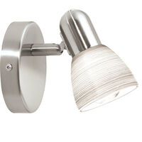 Eglo WANDLEUCHTE 1X40W E14 NI-MATT (88472 DAKAR 1 WEISS)