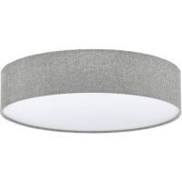 Eglo Leuchten Deckenleuchte Pasteri 3x E27 Leinen grau IP20 D 570mm