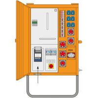 PCE Baustromverteiler 63A OÖ/SBG (090100029A    M-AVEV)