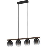 Eglo HÄNGELEUCHTE E27 4X40W (FILAGO SW/HOLZ/GRAU)