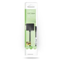 Nedis SCART-Kabel / SCART Stecker / SCART Buchse / 3.5 mm Buchse / Vernickelt / 480p / 0.20 m / Rund / PVC / Schwarz / Box