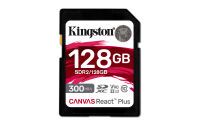 SD Card 128GB Kingston SDXC React+ 300R/260W Reader retail (SDR2/128GB)
